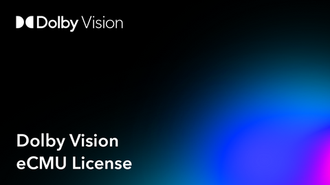 Dolby Vision eCMU License